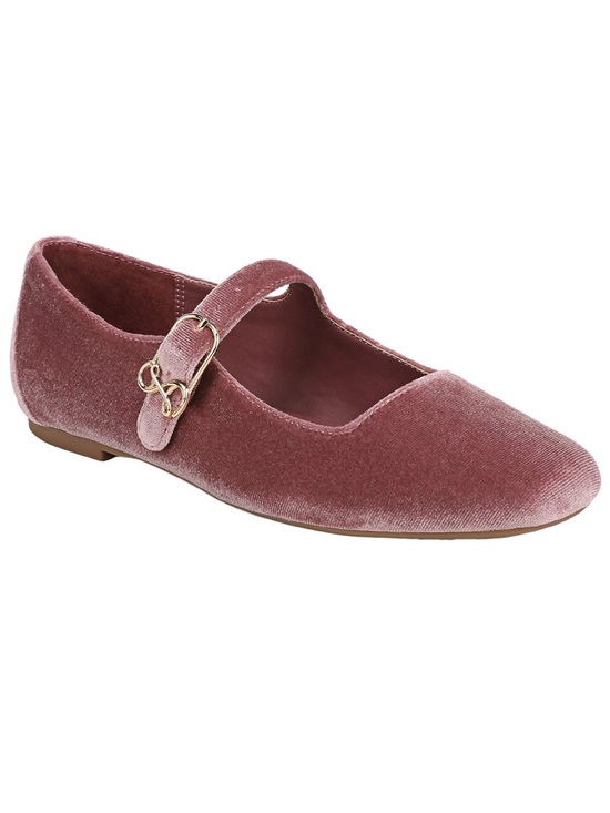 Sam & Libby Shoes - Sam & Libby Velvet Fredi Mary Jane Ballet Flats sz 8